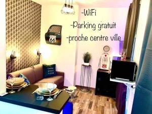 Appartements Le Road 66, proche centre ville, parking gratuit. : photos des chambres