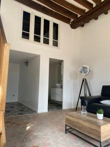 Studio duplex avec spa et cour privée