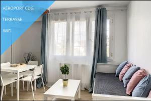 Appartements IDF04 Superbe appart cosy aeroport CDG wifi 4 pers : photos des chambres