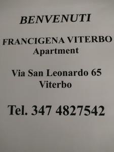 Francigena Viterbo Apartment con parcheggio gratuito a soli 2 minuti