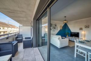 Appartements Modern'Blue - Gare Annemasse a 3min-Geneve acces direct : photos des chambres