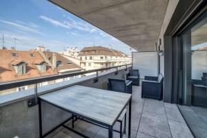 Appartements Modern'Blue - Gare Annemasse a 3min-Geneve acces direct : photos des chambres