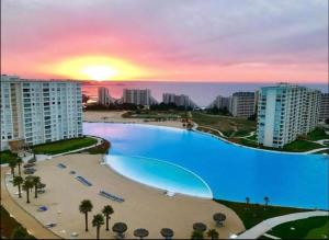 Depto algarrobo con vista al mar 6 personas