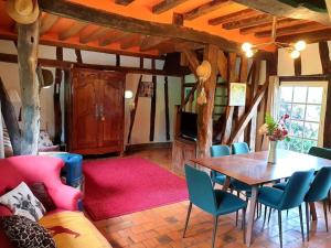 Maisons de vacances Chaumiere Normande Djalelo proche Honfleur : photos des chambres
