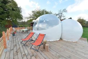 Tentes de luxe Bulle Hirondelle : photos des chambres