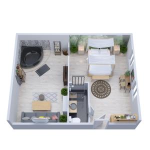 LEvasion romantique en Amazonie, SPA, Écran cinéma, day use, Lit baldaquin