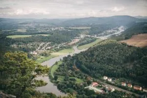 FeWo in ruhiger Lage am Wanderweg zum Lilienstein - Plan