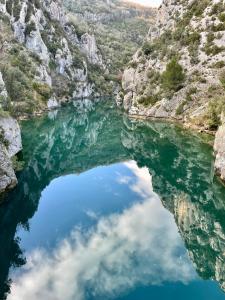 Maisons de vacances Holiday home Verdon with private pool and view : photos des chambres