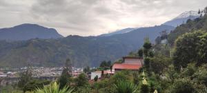 "Casa Verde" en Baños de Agua Santa con vista al volcán Tungurahua