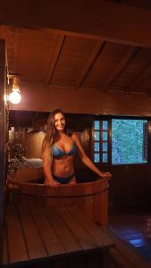 Cabana Retrô com Ofurô em Monte Verde