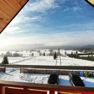 Osada Orlica klimatyczne domki z widokiem na góry i termalnym SPA sauna jacuzzi 4 km od Zieleniec Ski Arena - Lasowka
