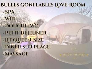 Love hotels Bulles gonflables Love Room - Love Home XO : photos des chambres