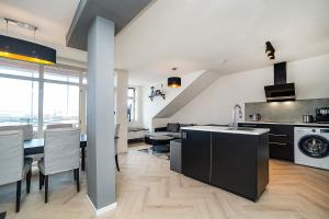 Big 4-bedroom flat, terrace with great Vítkov view