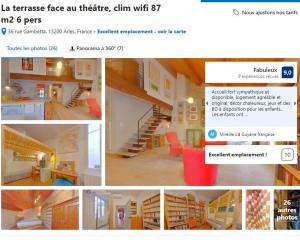 Appartements Entre theatre et Rhone, 87 m2 terrasse, clim wifi : photos des chambres