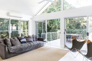 The Beach House is stylish and private pool and tennis court