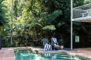 The Beach House is stylish and private pool and tennis court