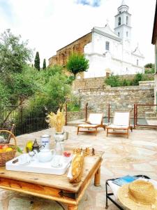 Maisons de vacances Le presbytere du Nebbiu piscine et jacuzzi : photos des chambres