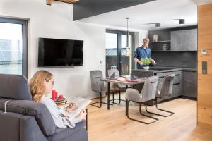 Ferienwohnung im Chaletstil Giebeltraum 115 qm Wellness Fitness Sauna Bergrödelhof