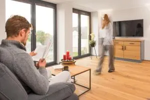 Chalet-Ferienwohnung Schlossblick, 51 qm, Wellness/Fitness/Sauna – Bergrödelhof - Oelsnitz/Vogtland