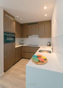 Modern 1 slaapkamer-appartement op 20 m van strand