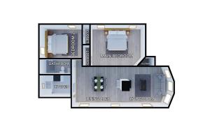 Sleeps 5 near ferry, train to Boston and downtown -2br apartment