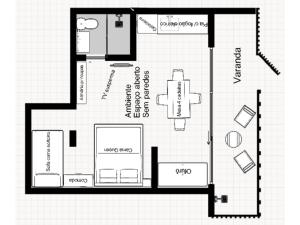 Studio e Suite no Centro de Juquehy a 200mts da praia - Varanda e Serviço de Praia --- E MAIS Ofurô - Cozinha e Estacionamento nas unidades "STUDIO"