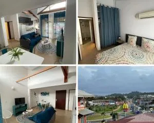 NANA COCOONING- C42- Vue Panoramique - Appartement Cosy et Lumineux- Cuisine équipée- CLIM-Terrasse - Banlieue-Sud