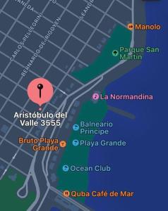 Departamento 3 ambientes vista al mar en Playa Grande con cochera cubierta