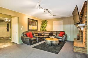 Suburban Detroit Home with Porch, Yard and Fire Pit!