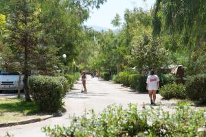 Happy Camp Mobile Homes in Camping Karavomilos Beach