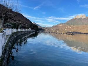 Appartements Rare 2 bedroom with private beach on Lake Annecy : photos des chambres