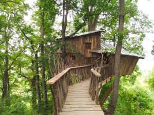 Chalets Cabane perchee - Les Cabanes de Fallot - sauna bain-froid piscine : photos des chambres