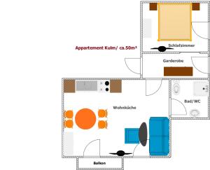Apartment with Balcony room in Hotel Schwaiger