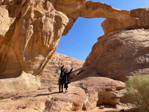 The sun of Wadi Rum camp