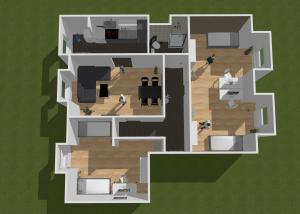 SH Team Lodges 4 Apartments für max 19 Personen l Monteure l Messe l Business