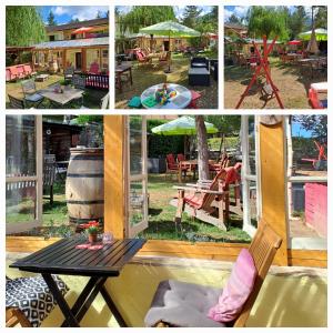 Chalet et mobil homes dans la montagne au Camping les Sapins