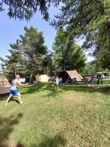 Campings Chalet et mobil homes dans la montagne au Camping les Sapins : photos des chambres