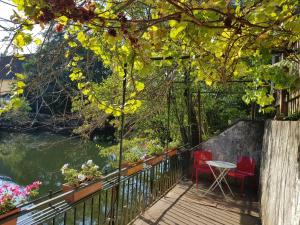 Sejours chez l'habitant studio 50m2 au bord de l'eau a STRASBOURG : photos des chambres