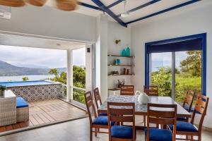 SaffronStays Kaia Waters by Kosha Villas, Pawna - Greek style villa with panoramic view of Pawna lake