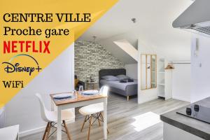 Appartements Le Cosy by GOODBNB - Proche Gare - 15min Futuroscope : photos des chambres