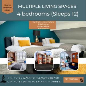 The BIG one! Large Holiday Home Blackpool. 3 floors of luxury. - Strutture non classificate a Blackpool