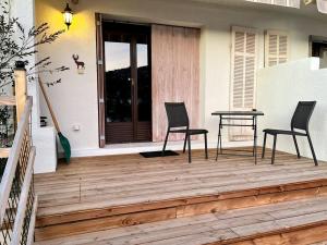 Appartements Location studio jardin/terrasse : photos des chambres