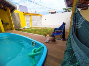 Casa Amarela na Praia de Guaibim-Taquari