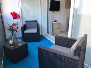 Paille en queue - Studio cosy centre ville, 5 min des plages , parking, clim et Wifi