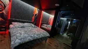 Apartament Czarna Perła z dużym tarasem 75m2 na dachu i garażem podziemnym, Projektor - Bilcza