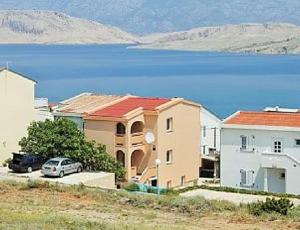 Apartment in Pag with sea view, terrace, air conditioning, WiFi (4891-2) 