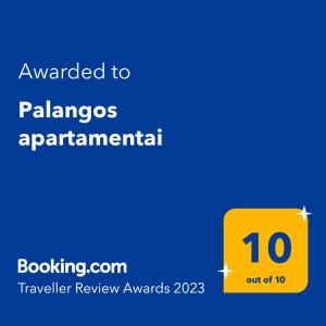 Palangos apartamentai
