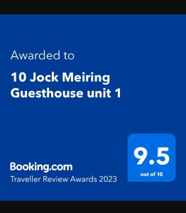10 Jock Meiring Guesthouse unit 1