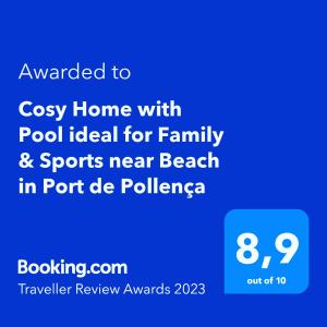 Cosy Home with Pool ideal for Family & Sports near Beach in Port de Pollença