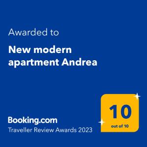 New modern apartment Andrea